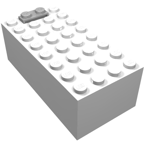 Battery Box, 9V Small [Complete Assembly] (White)