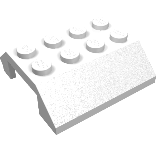 Slope 45° 4 x 4 Double with Hinge (White)