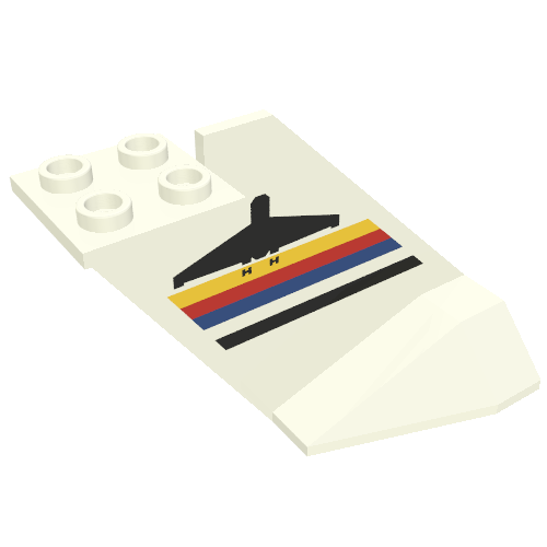 Tail Wedge with Airport Classic Print (White)