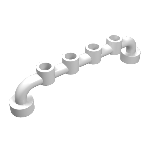Bar 1 x 6 [Open Studs] (White)