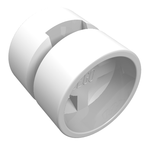 Wheel 11 x 12 with Hole Round for Wheels Holder Pin (White)