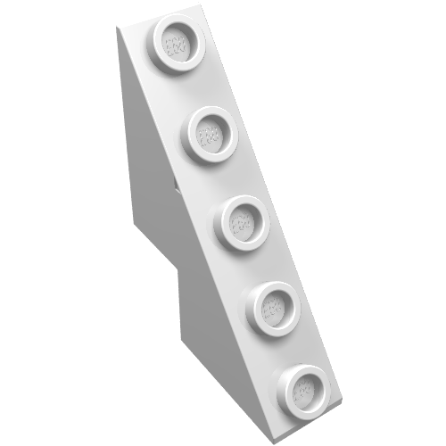 Brick Sloped 53° 3 x 1 x 3 1/3 with Studs on Slope (White)