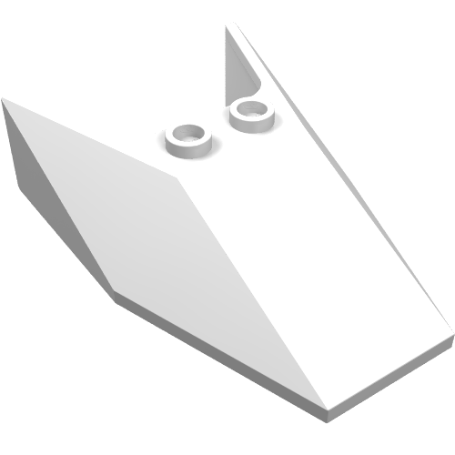 Windscreen 6 x 4 x 1 1/3 with Hollow Studs (White)