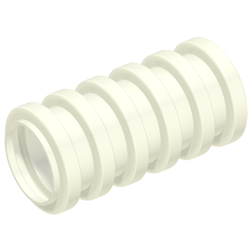 Hose, Ribbed 7mm D. 2L / 1.6cm (White)
