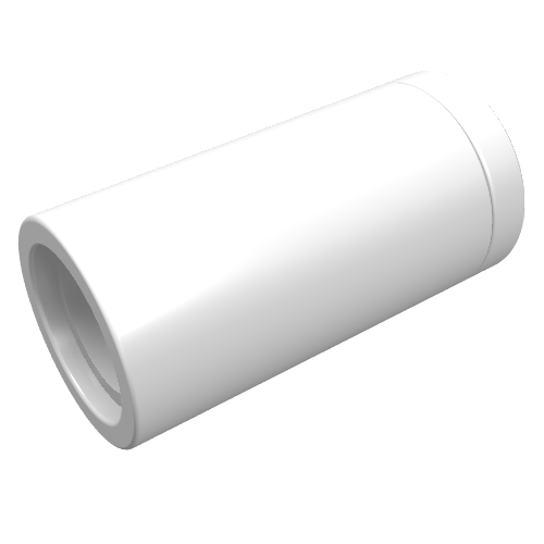 Technic Pin Connector Round [No Slot] (White)
