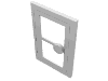 Door 1 x 3 x 4 with Glass (White)