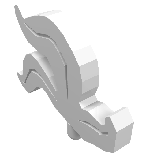 Headwear Accessory Plume / Feather Triple (White)