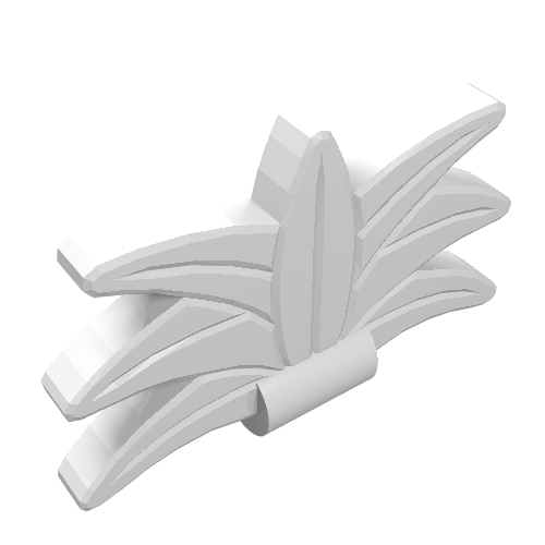 Headwear Accessory Plume / Feather Headdress (White)