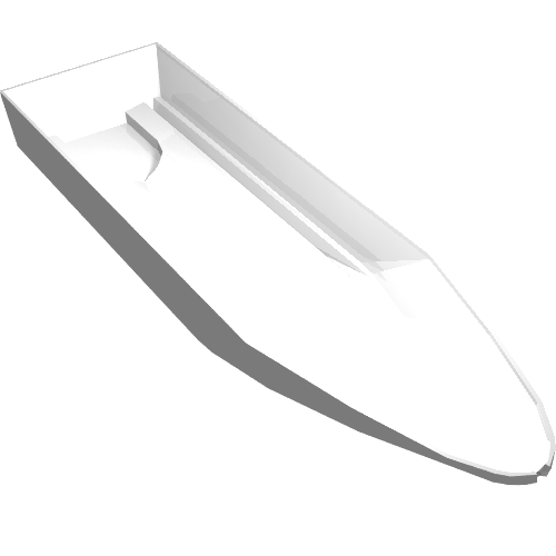 Boat Hull 8 x 28 x 3 (White)