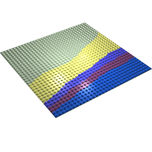 Baseplate 32 x 32 with Beach Print (Light Green)