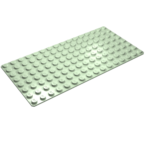 Baseplate 8 x 16 (Light Green)