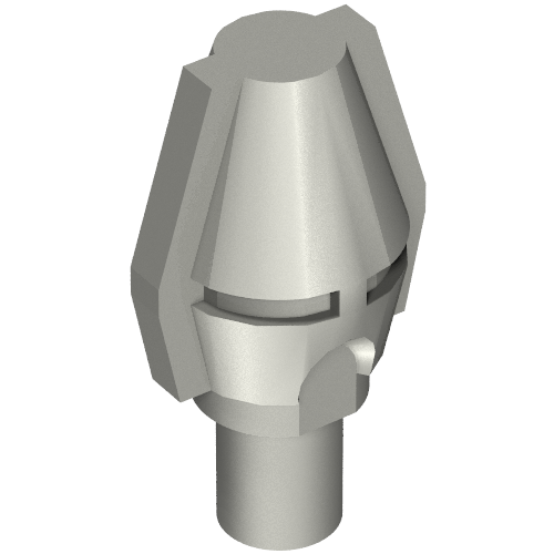Weapon Grenade, Tapered Tip (Flat Silver)