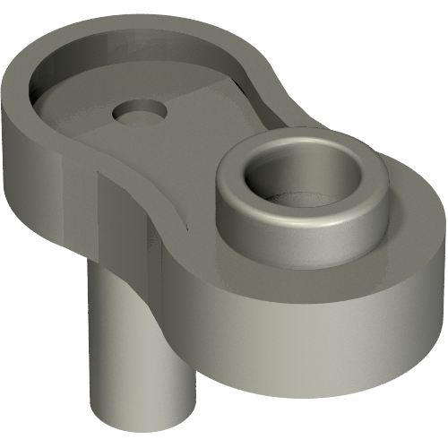 Tool Crank Shaft with Bar, Stud (Flat Silver)
