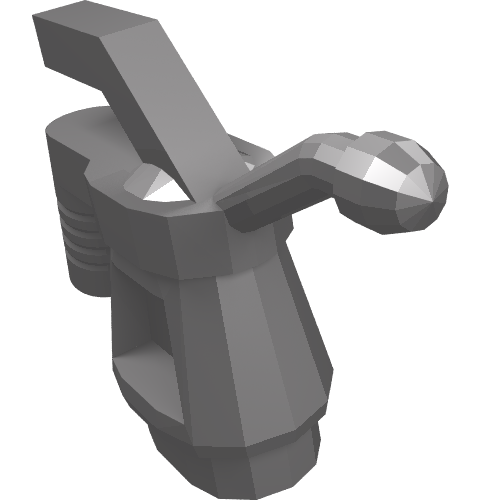 Tool Oil Can [Ribbed Handle] (Flat Silver)