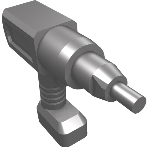 Tool Drill / Impact Wrench, Cordless Electric (Flat Silver)