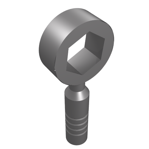 Tool Wrench / Spanner, Box [3-Rib Handle] (Flat Silver)