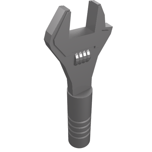 Tool Wrench / Spanner Adjustable (Flat Silver)
