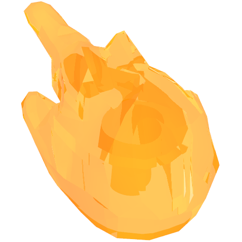 Wave / Power Burst / Flame Blaster with Handle (Trans-Orange)