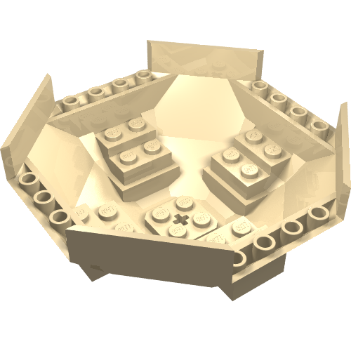 Cockpit 10 x 10 x 4 Octagonal (Tan)