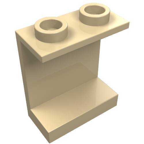 Panel 1 x 2 x 2 [Hollow Studs] (Tan)
