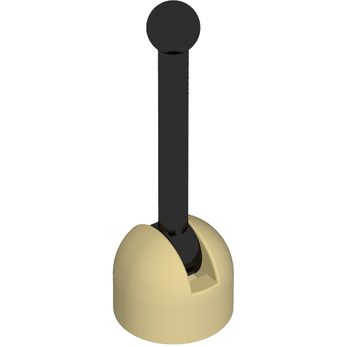 Lever Small Base with Black Lever (Tan)