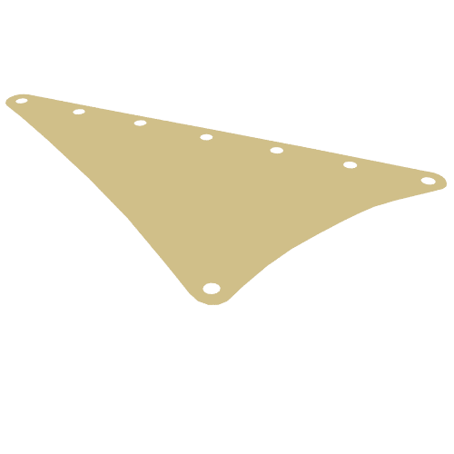 Sail, Triangular, 15 x 22 [Plain] (Tan)