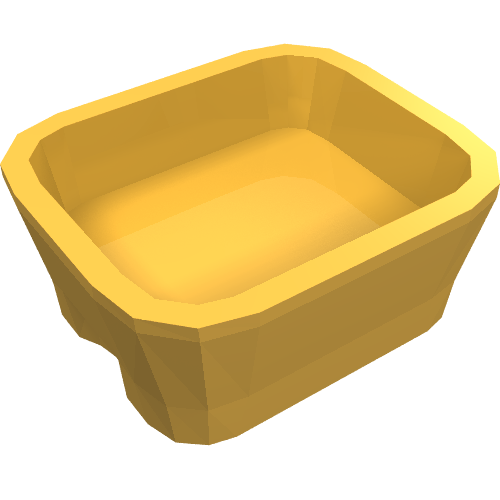 Equipment Dish Rectangular [Kitchen Implements Kit] (Bright Light Orange)