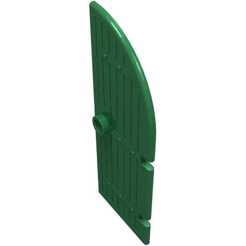 Door, Gate 1 x 3 x 6 Curved Top (Green)