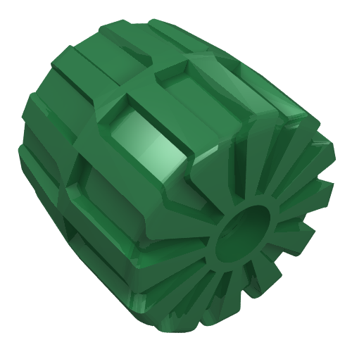 Wheel Hard Plastic Medium (35mm D. x 31mm) (Green)