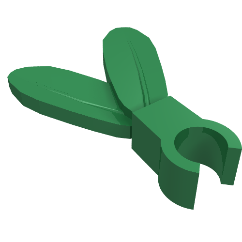 Plume / Feathers with Clip (Green)