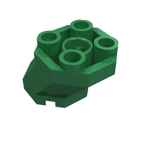 Brick Special Octagonal 2 x 3 x 1 2/3 Sloped (Green)