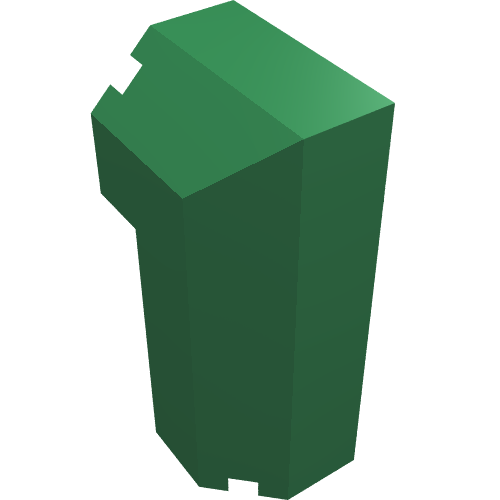 Brick Special Octagonal 2 x 2 x 3 1/3 Corner (Green)