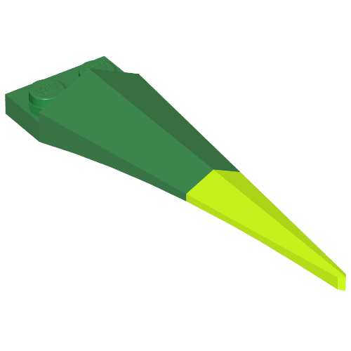 Plate Special 1 x 2 with Angular Extension and Flexible Lime Tip (Green)