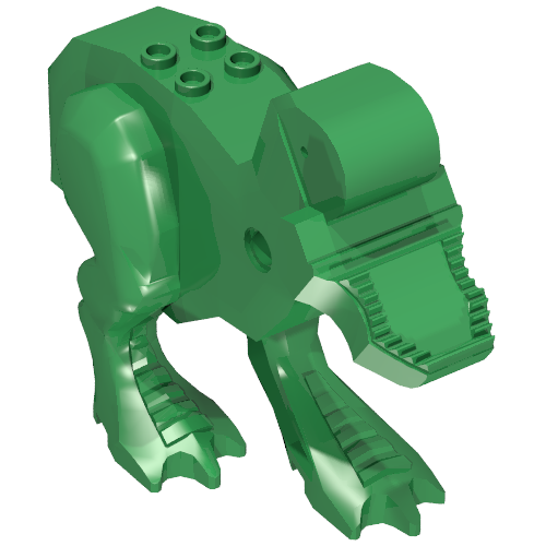 Animal Body Part, Dinosaur, Tyrannosaurus Rex Body (Green)