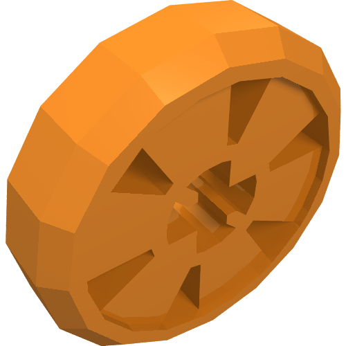 Wheel Hockey Puck, Small (Orange)