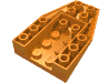 Brick Wedged, Sloped Inverted 6 x 4 with 2 Stud Connections (Orange)