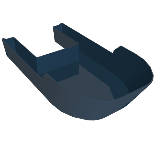 Boat Hull 20 x 40 x 7 (Dark Blue)
