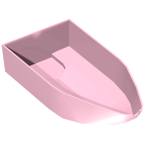 Boat Hull 8 x 16 x 3 (Bright Pink)