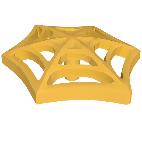 Web Effect Medium Bar on Back (Pearl Gold)