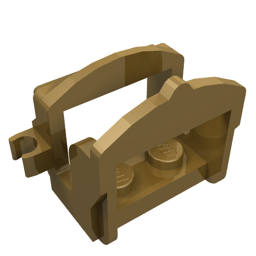 Animal / Creature Accessory, Saddle [Two Clips] (Pearl Gold)