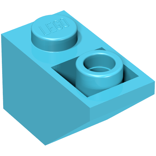 Brick Sloped Inverted 45° 2 x 1 (Maersk Blue)