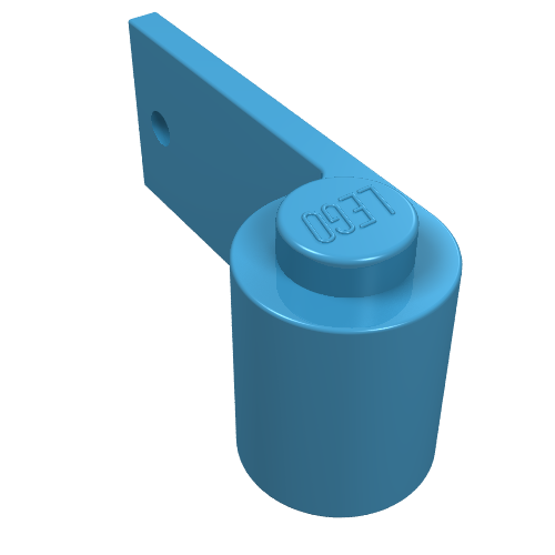 Door 1 x 3 x 1 Left (Maersk Blue)