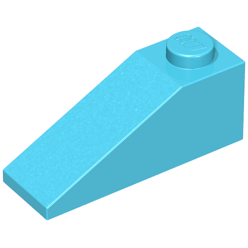 Brick Sloped 33° 3 x 1 (Maersk Blue)