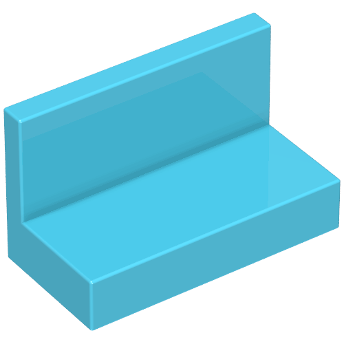 Panel 1 x 2 x 1 [Square Corners] (Maersk Blue)