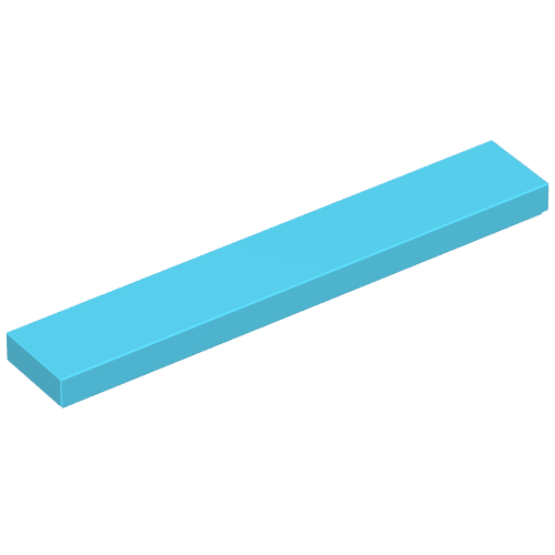 Tile 1 x 6 with Groove (Maersk Blue)