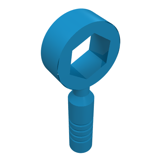 Tool Wrench / Spanner, Box [3-Rib Handle] (Dark Azure)