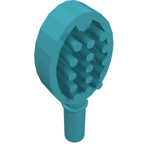 Equipment Hairbrush with Heart on Reverse [Hair Accessory] (Medium Azure)