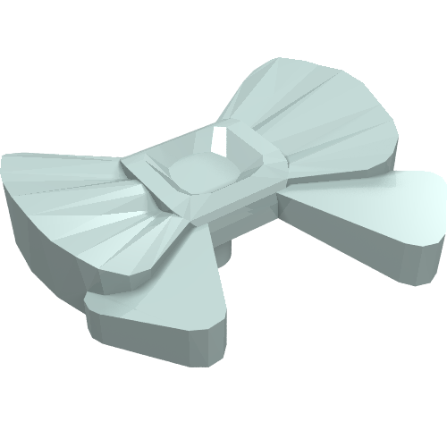 Headwear Accessory Bow with Pin (Light Aqua)