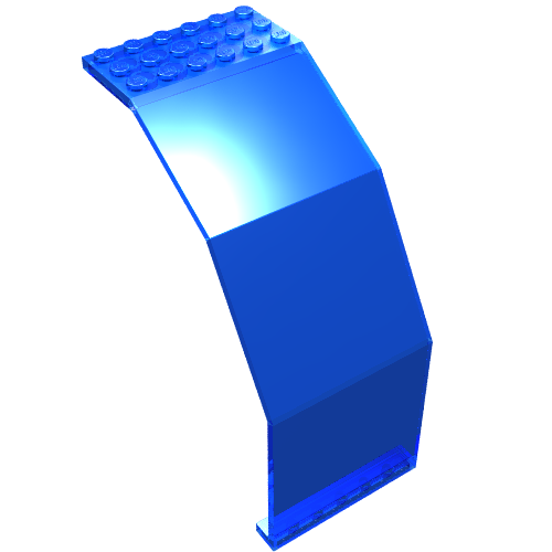 Panel 10 x 6 x 11 (Trans-Dark Blue)