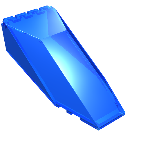 Windscreen 10 x 4 x 2 1/3 Canopy (Trans-Dark Blue)